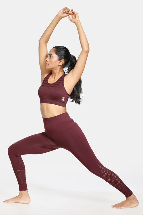 Zelocity Sports Bra With Removable Padding -Wine — image 5