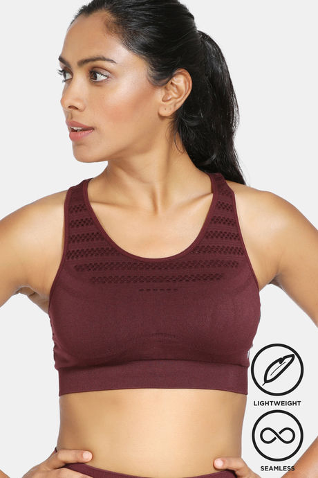 Zelocity Sports Bra With Removable Padding -Wine — image 6
