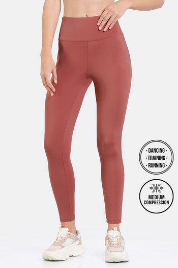 Zelocity Quick Dry Gym Leggings - Mineral Red