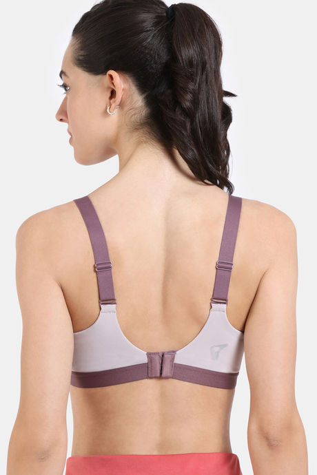 Zelocity High Impact Quick Dry Padded Sports Bra - Flint — image 3