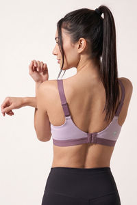 Zelocity High Impact Quick Dry Padded Sports Bra - Flint — thumbnail 3