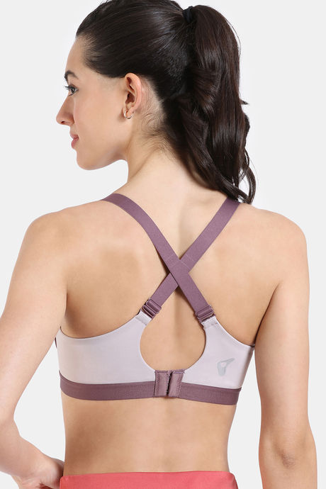 Zelocity High Impact Quick Dry Padded Sports Bra - Flint — image 4