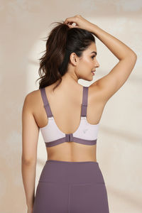 Zelocity High Impact Quick Dry Padded Sports Bra - Moonscape — thumbnail 3