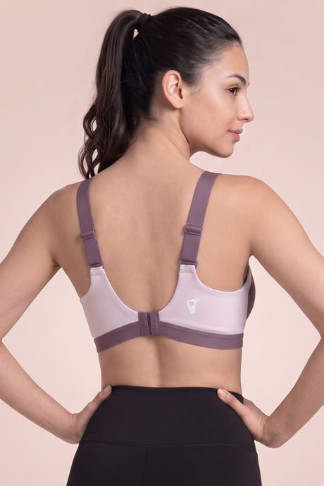 Zelocity High Impact Quick Dry Padded Sports Bra - Moonscape — image 4