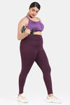 Zelocity True Curv Quick Dry Gym Leggings - Fig — thumbnail 4