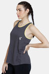 Zelocity Easy Movement Nouveau Soft Tank Top - Black Pearl — thumbnail 2