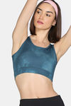 Zelocity Medium Impact Moisture Wicking Sports Bra with Removable Padding - Tapestry — thumbnail 1