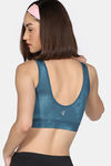 Zelocity Medium Impact Moisture Wicking Sports Bra with Removable Padding - Tapestry — thumbnail 2
