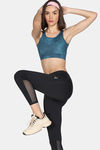 Zelocity Medium Impact Moisture Wicking Sports Bra with Removable Padding - Tapestry — thumbnail 4