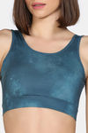 Zelocity Medium Impact Moisture Wicking Sports Bra with Removable Padding - Tapestry — thumbnail 5