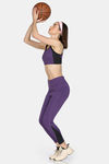 Zelocity Medium Impact Quick Dry Sports Bra with Removable Padding - Loganberry — thumbnail 4