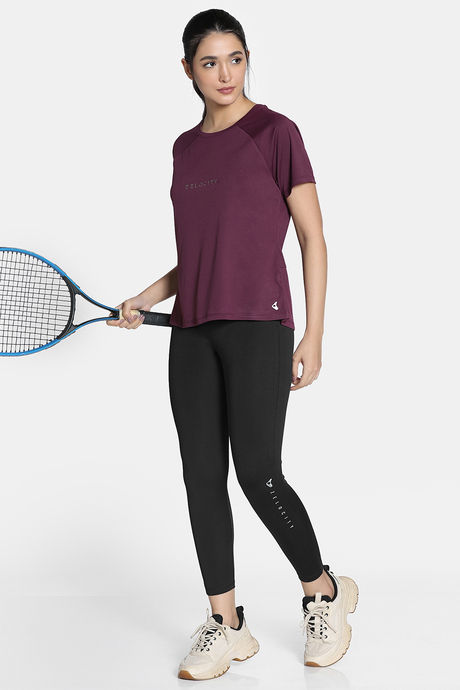 Zelocity Quick Drying Contour Top - Fig — image 4