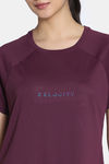 Zelocity Quick Drying Contour Top - Fig — thumbnail 5