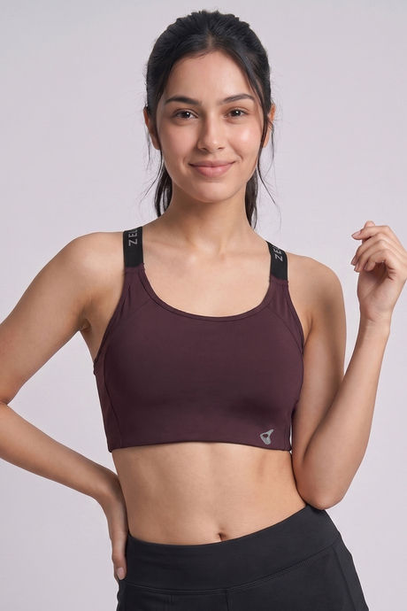 Zelocity Medium Impact Sports Bra - Fig — image 2