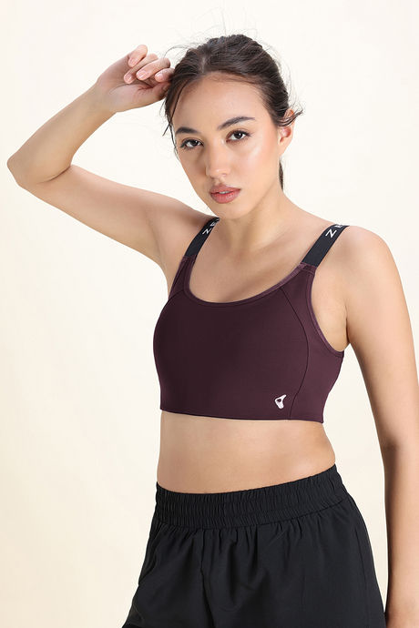 Zelocity Medium Impact Sports Bra - Fig — image 3