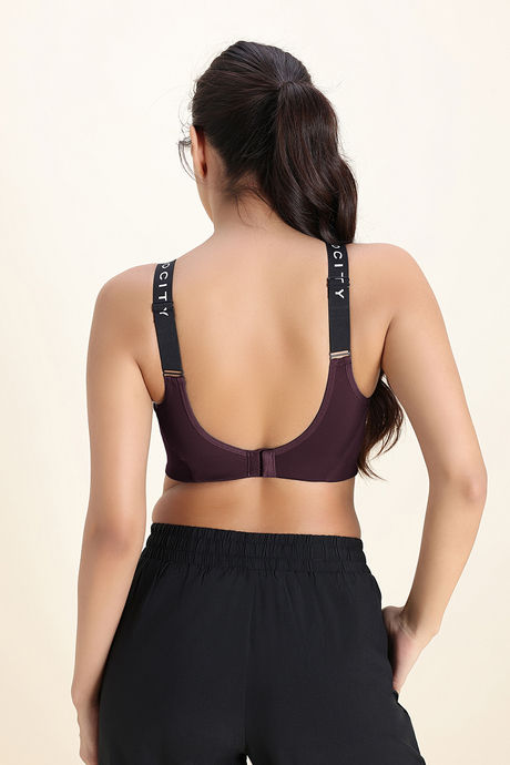 Zelocity Medium Impact Sports Bra - Fig — image 4