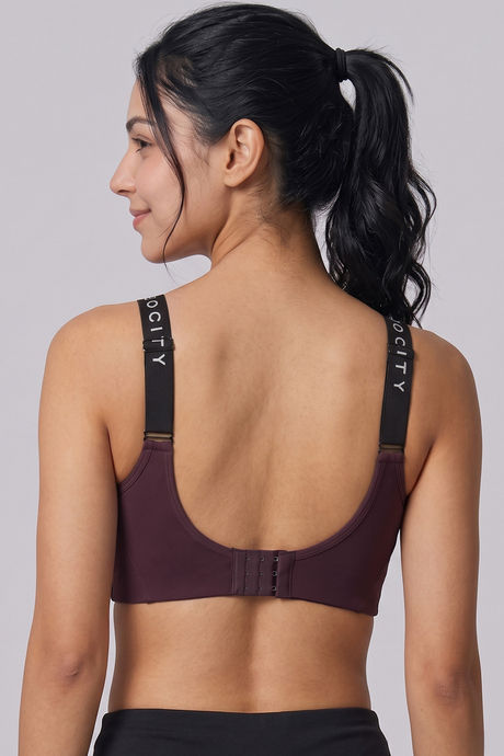 Zelocity Medium Impact Sports Bra - Fig — image 4