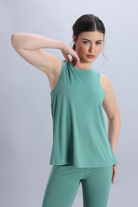 Zelocity Quick Dry Contour Fit Tank Top - Malachite Green — image 2