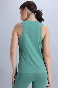 Zelocity Quick Dry Contour Fit Tank Top - Malachite Green — thumbnail 4