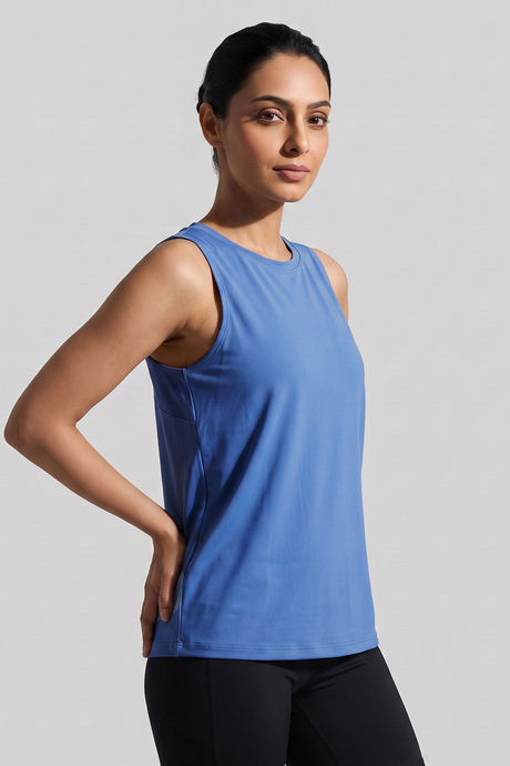 Zelocity Quick Dry Contour Fit Tank Top - Riviera — image 3