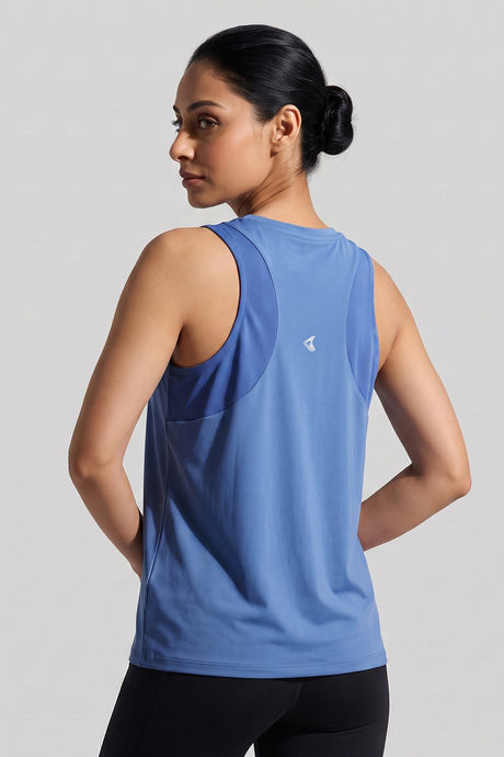 Zelocity Quick Dry Contour Fit Tank Top - Riviera — image 4