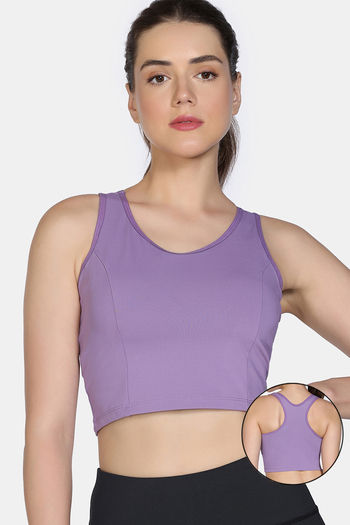 Zelocity Medium Impact Quick Dry Sports Bra - Orchid Mist