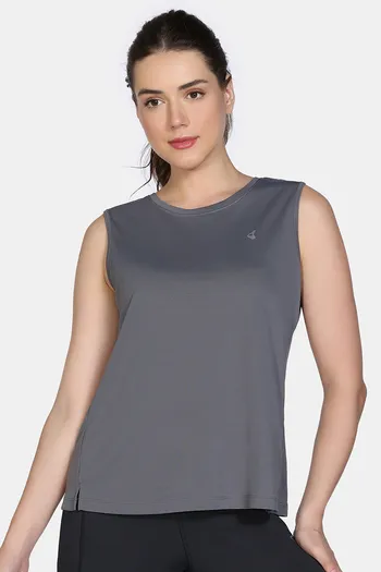 Zelocity Quick Dry Relaxed Tank Top - Steel Grey