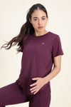 Zelocity Quick Dry Relaxed Top - Fig — thumbnail 2