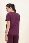 Zelocity Quick Dry Relaxed Top - Fig — thumbnail 3