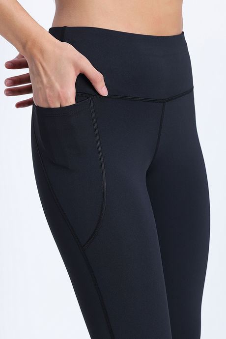 Zelocity Quick Dry Gym Leggings - Black Beauty — image 7