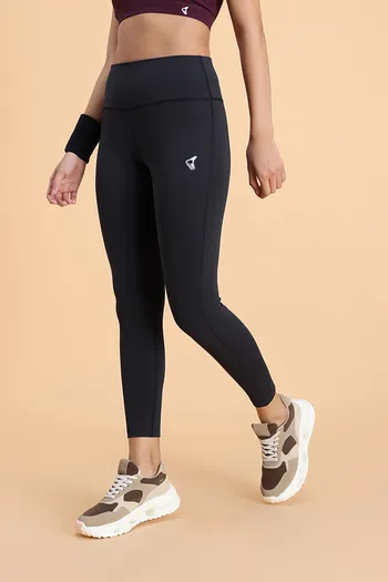 model image of Zelocity Quick Dry Gym Leggings - Black Beauty