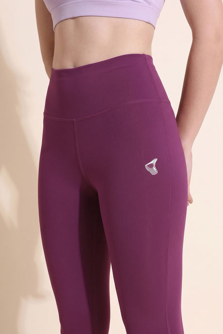 Zelocity Quick Dry Gym Leggings - Dark Purple — image 4