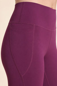 Zelocity Quick Dry Gym Leggings - Dark Purple — thumbnail 5