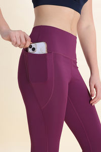 Zelocity Quick Dry Gym Leggings - Dark Purple — thumbnail 7