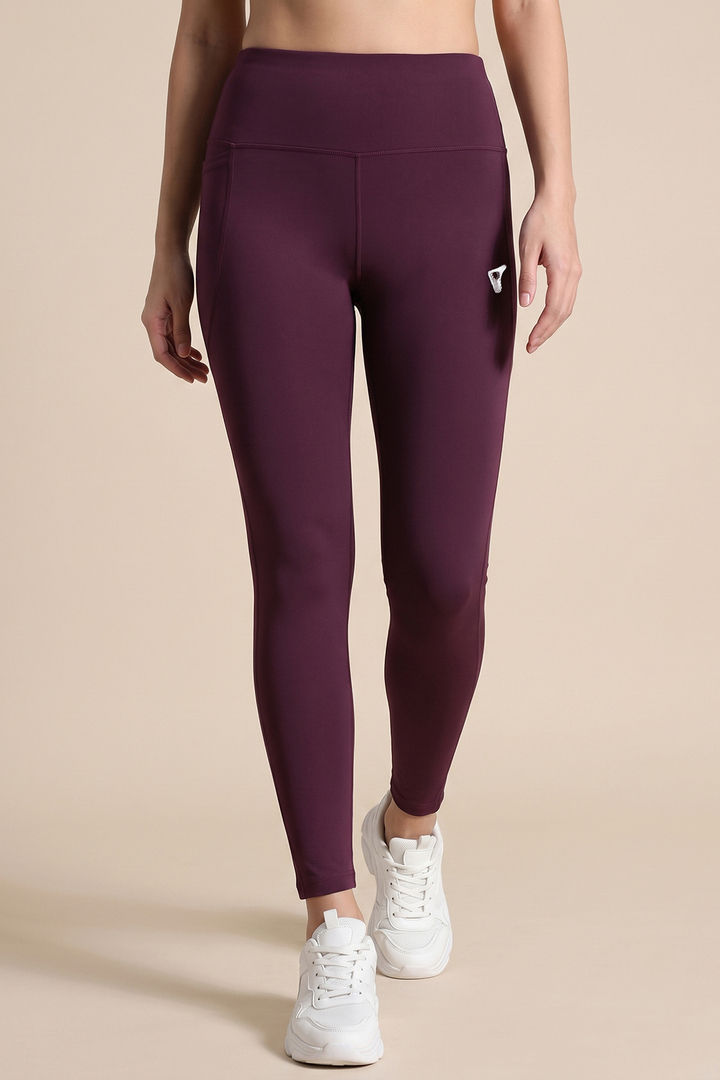 Zelocity Quick Dry Gym Leggings - Fig — image 2
