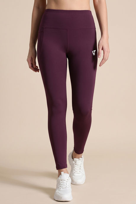 Zelocity Quick Dry Gym Leggings - Fig — image 2