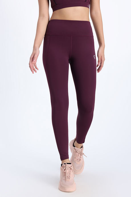 Zelocity Quick Dry Gym Leggings - Fig — image 3