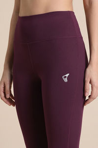 Zelocity Quick Dry Gym Leggings - Fig — thumbnail 5