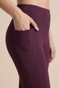 Zelocity Quick Dry Gym Leggings - Fig — thumbnail 6