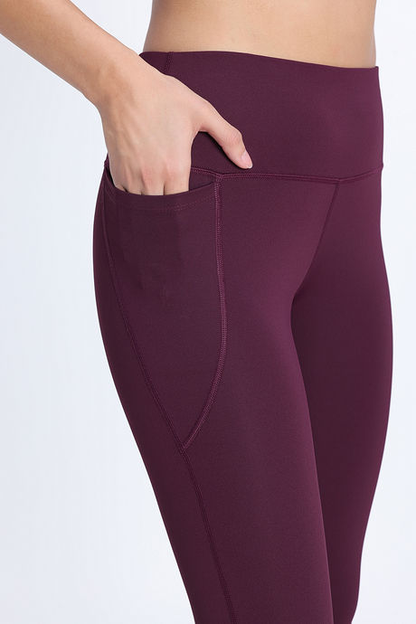 Zelocity Quick Dry Gym Leggings - Fig — image 7