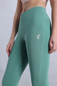 Zelocity Quick Dry Gym Leggings - Malachite Green — thumbnail 6