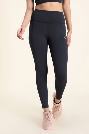 model image of Zelocity Quick Dry Gym Leggings - Black Beauty
