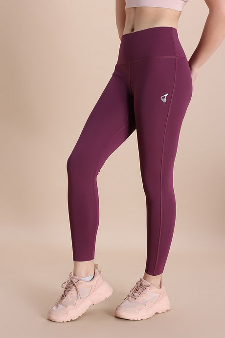 Zelocity Quick Dry Gym Leggings - Damson — image 3