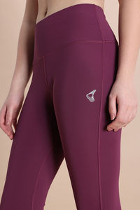 Zelocity Quick Dry Gym Leggings - Damson — thumbnail 6