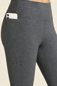 Zelocity Quick Dry Gym Leggings - Grey — thumbnail 6