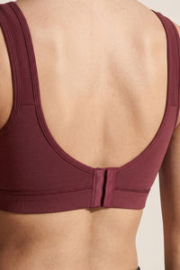 Zelocity Easy Movement Sports Bra With Removable Padding - Merlot — thumbnail 6