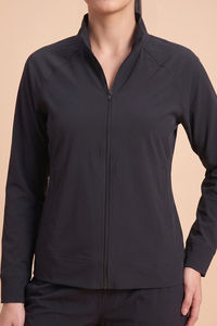 Zelocity Quick Dry Relaxed Fit Gym & Training Jacket - Black Beauty — thumbnail 5