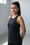 Zelocity Quick Dry Relaxed Tank Top - Black Beauty — thumbnail 2