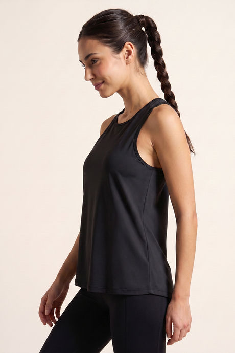 Zelocity Quick Dry Relaxed Tank Top - Black Beauty — image 4