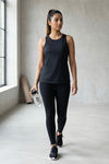 Zelocity Quick Dry Relaxed Tank Top - Black Beauty — thumbnail 4